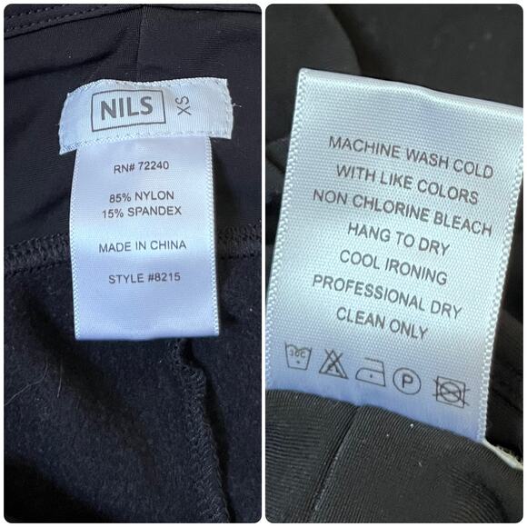 Nils Black Skiwear Snowboard Fleece Base Layer 26 Inch Inseam Pant XS Style 8215 - Picture 10 of 11